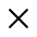 black x icon